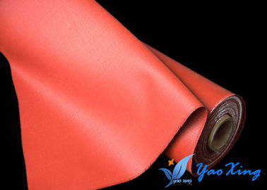 De rode Stof van de Siliconerubber Met een laag bedekte Glasvezel voor Flexibele Uitbreidingsverbinding