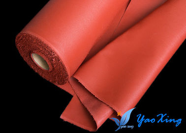 Rode Silicone Met een laag bedekte Glasvezelstof voor Brandgordijn en Flexibele Verbinding