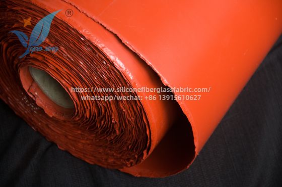 2.5mm Twill Weave Silicone Stof 50m Lengte Hittebestendige Zware dienst Voor hoge temperatuur omgevingen