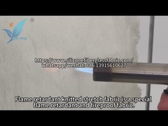 Brandtest van vlamvertragend elastisch weefsel