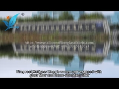 Matras Liner Wit Gebreide Stretch Branddicht Deksel